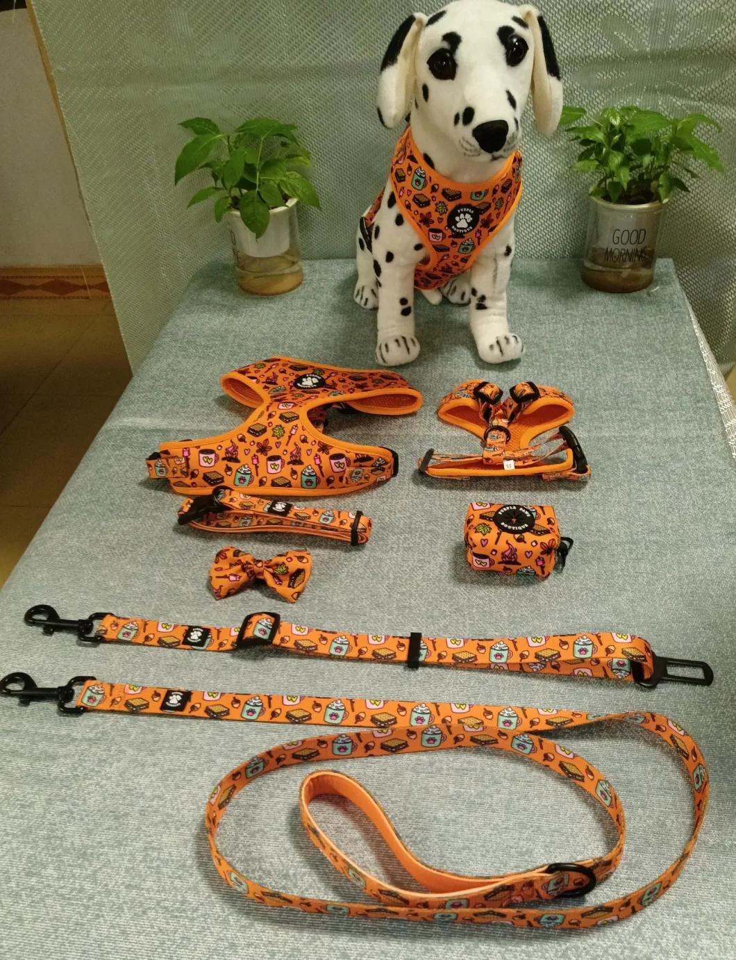 Customized Puppy Harness, Embroidered Dog Harness, Customizable Material Puppy Supplies, Dog Harness Set with Custom Logo and Pattern