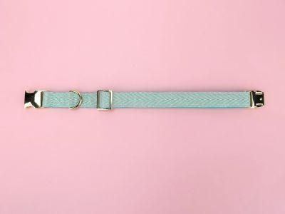 Beautiful Small DOT Pattern Strong Dog Collar with Metal Buckle