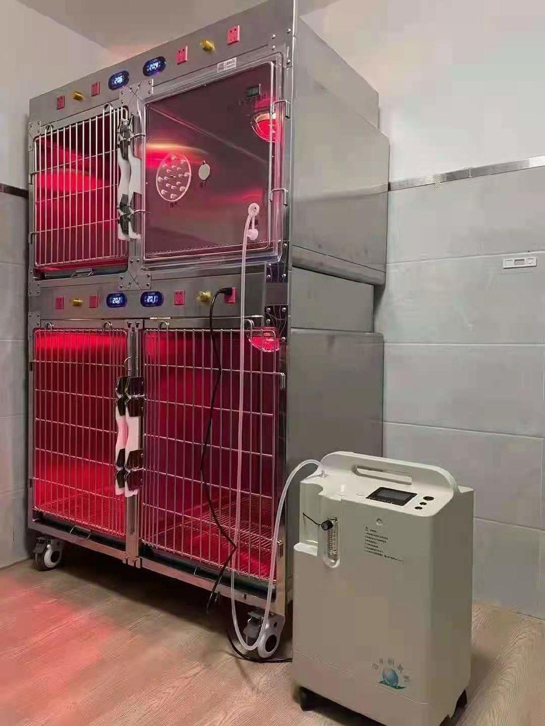 Veterinary Stainless Steel Cages Cat Dog Pet Veveterinary ICU Cage