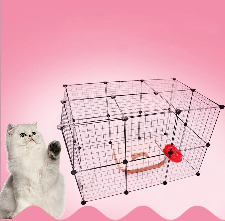 Assembly Small Pet Dog Puppy Cat Cage Fence