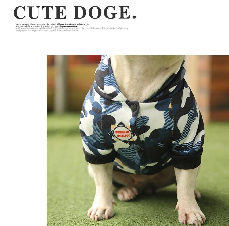 Fashion Print Pet Supply Wholesale Pet Clothes Soft Cotton Pet Coat Dog Hoodie