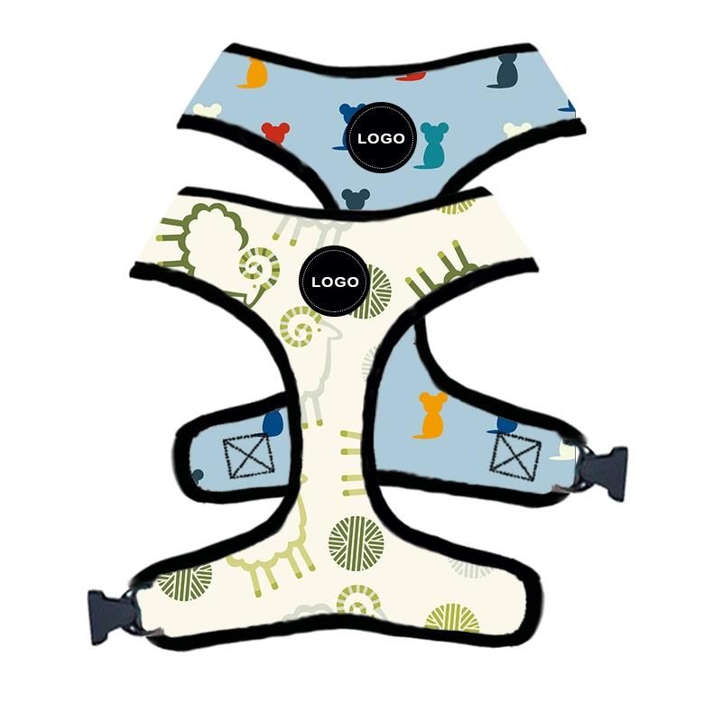 Custom Design 2 in 1 Reversible Dog Harness Neoprene Dog Harness