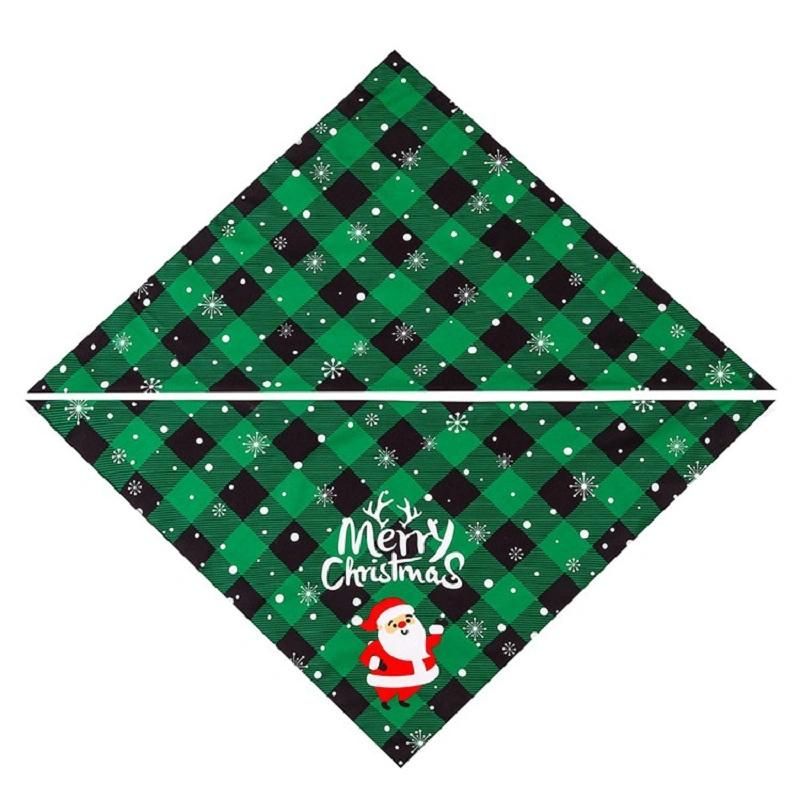 christmas Holiday Customized Printed Cotton Pet Bandanas