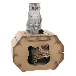 Eco-Friendly Indoor Cardboard Cat House