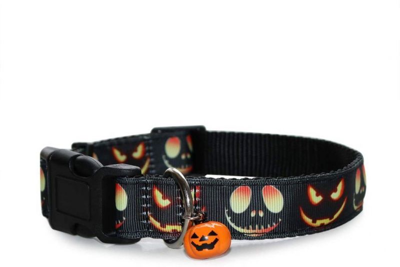 Halloween Dog Collar and Leash Set with Cute Bell