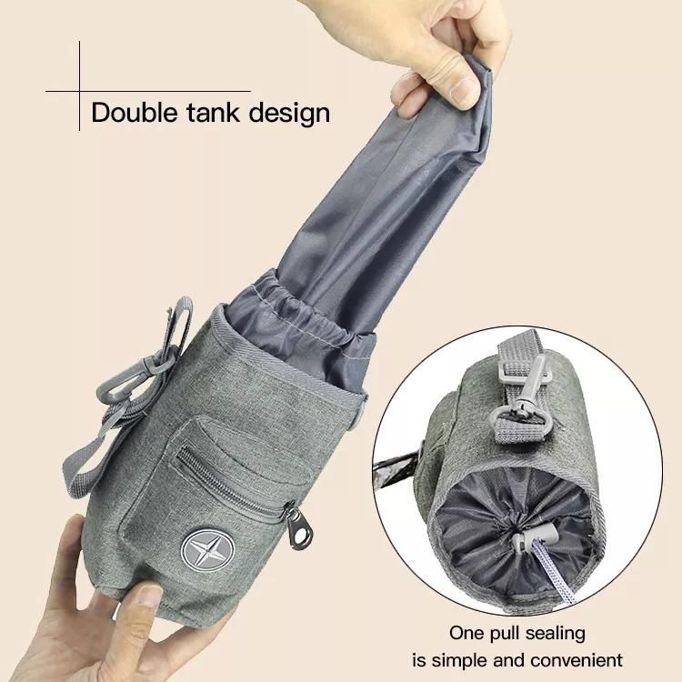 Portable Pet Travel Carrier Dog Snack Bag Pet Water Bottle Bag