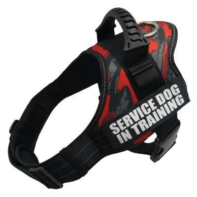 Explosion-Proof Rushed No Pull Outdoor Control Handle Safety Pet Vest Adjustable Reflective Dog Harness