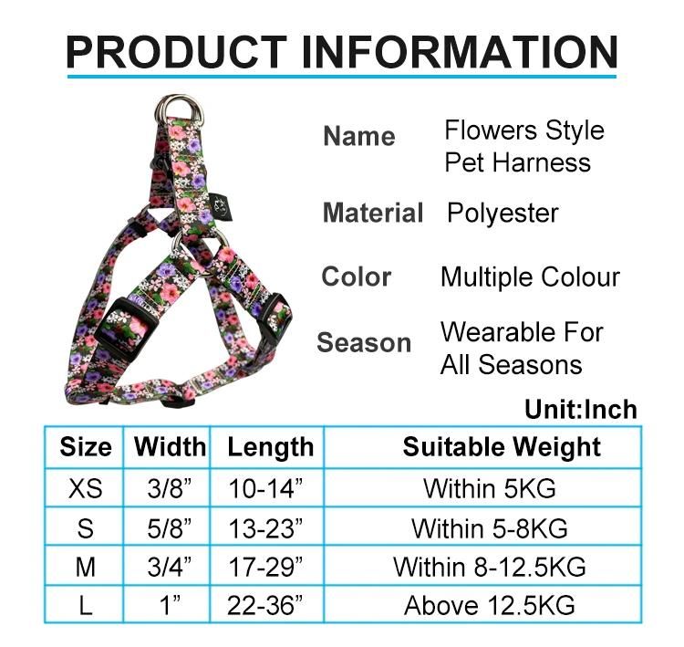 Luxury Pet Dog Vest Collars Harness Easy Walking Dog Harness with Leash Collar