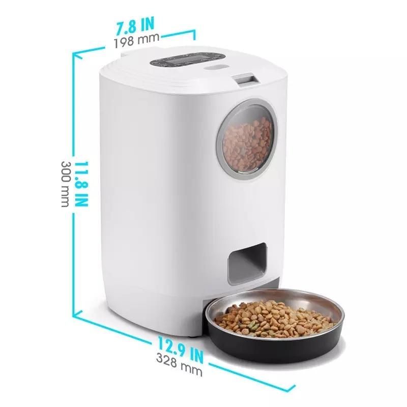 Infrared Sensing Dog Feeder Carrying LCD Screen and Stainless Steel Bowl