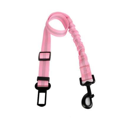Nylon Adjustable Elastic Bungee Pet Dog Leash Car Seat Belt