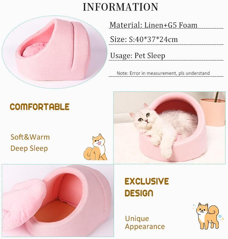 Factory Direct Warm Fashion Shoes Shaped Funny Cat Bed Pet Bed