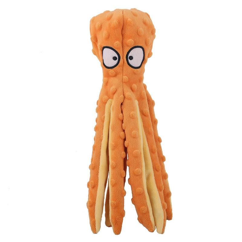 New Pet Plush Toy Octopus Skin Shell Dog Puzzle Bite Resistant Vocal Toys Octopus Pet Training Supplies