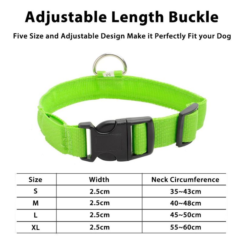 USB Charging LED Dog Collar Anti-Lost Dog Collars Leads LED Supplies Pet Products