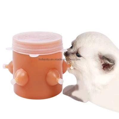 Amazon Hot Seller Puppy Feeder Nipple Silicone Bubble Puppy Milk Feeder Puppy Nipple Feeder