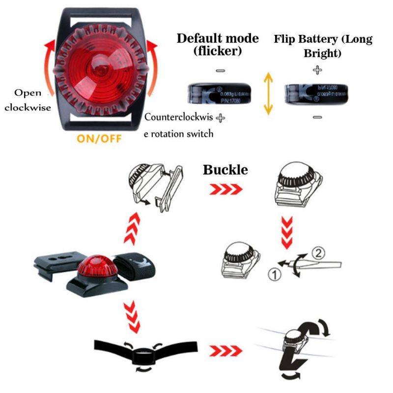 Clip-on Pet Dog Collar LED Light - Dog Lights for Collars
