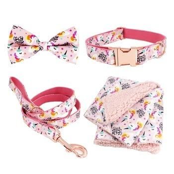 Wholesale Custom Dog Collar with Bowtie Dog Leash Pet Blanket