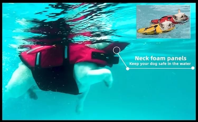 Dog Life Jacket Wings Design Pet Life Vest Dog Flotation Lifesaver Preserver Swimsuit with Handle for Swim, Pool, Beach, Boating