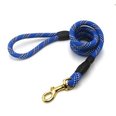 Hot Selling Large Dog Leads Pet Soft Reflective Nylon Braided Rope Dog Leash