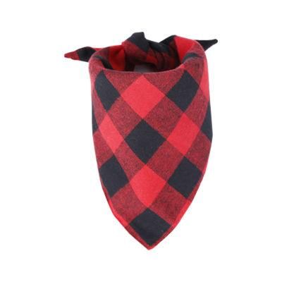 Wholesale Custom Logo Printed Soft 100% Cotton or Polyester Triangle Dog Pet Scarf Bandana