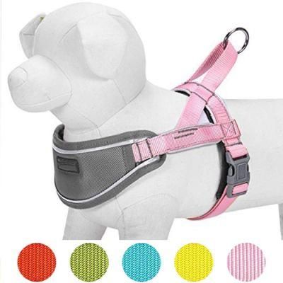Soft &amp; Comfortable 3m Reflective Strips Nylon Neoprene Padded Training Dog Harness