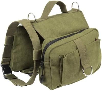 Ultimate Comfort Dog Saddle Bag Premium Canvas Material Military Dog Travel Training Backpack