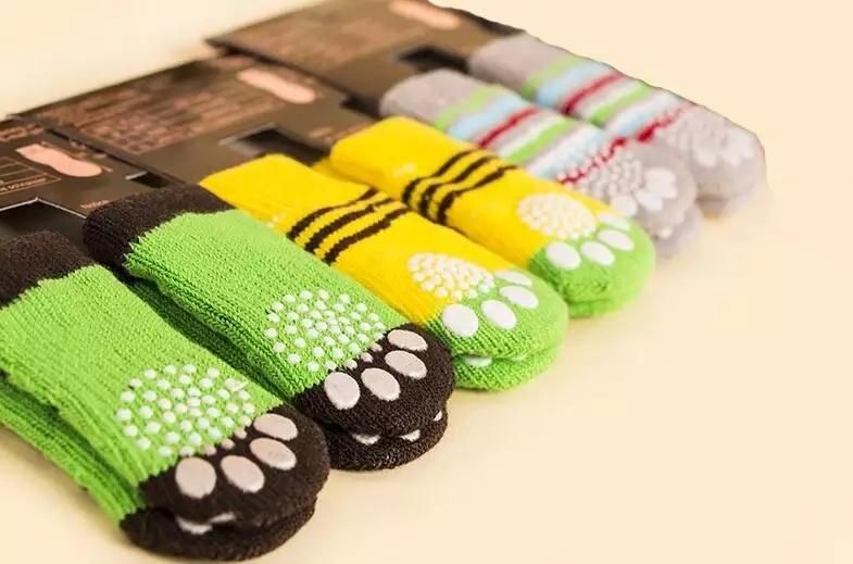 Custom Pet Dog Socks Paw Protection Traction Control Anti-Slip Dog Socks for Indoor Wear