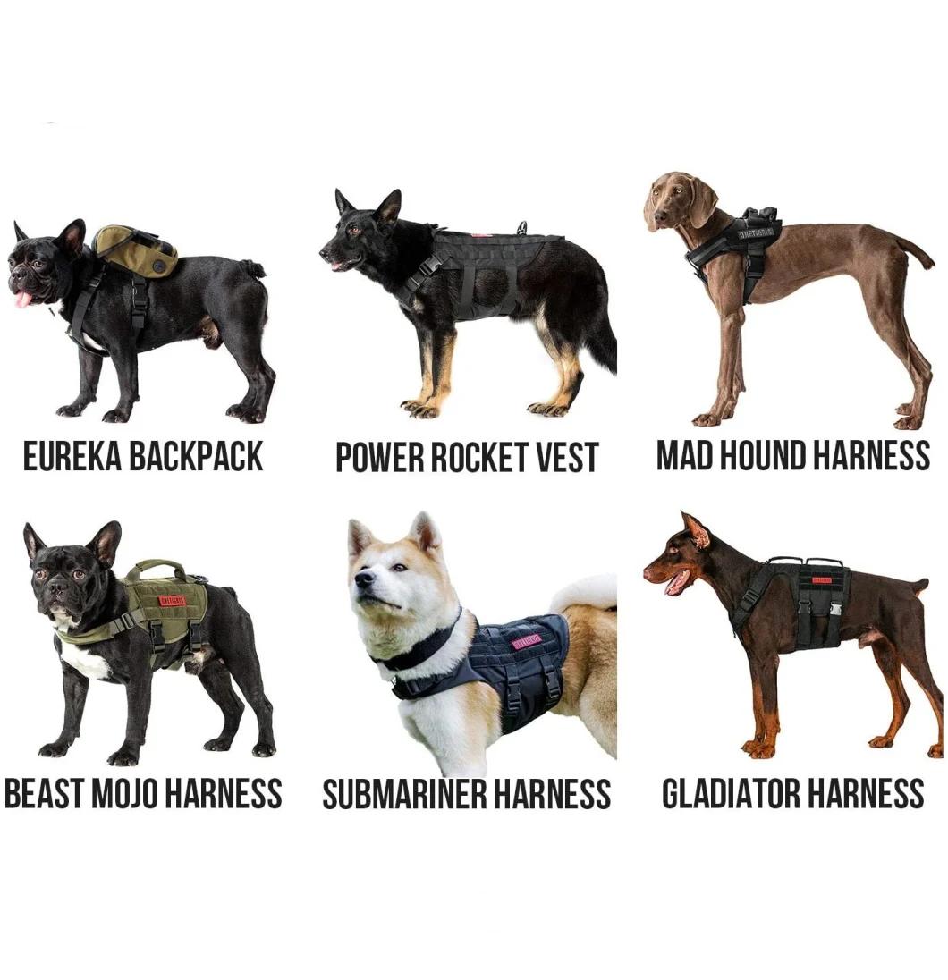 Tactical Dog Training Vest Harness with Mesh Padding