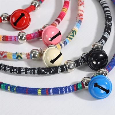 Fiber Pet Collars with Bell for Cats