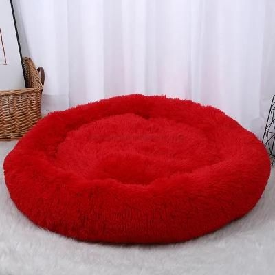 Hot Sale Pet Sofa Bed Mat Soft Keep Warm Pet Bed Mat Solid Color Cat Bed Kennel High Quality Big Red Pet Bed