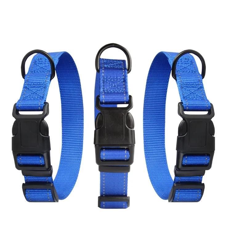 Adjustable Soft Nylon Woven Plastic Buckle with Dog Collar