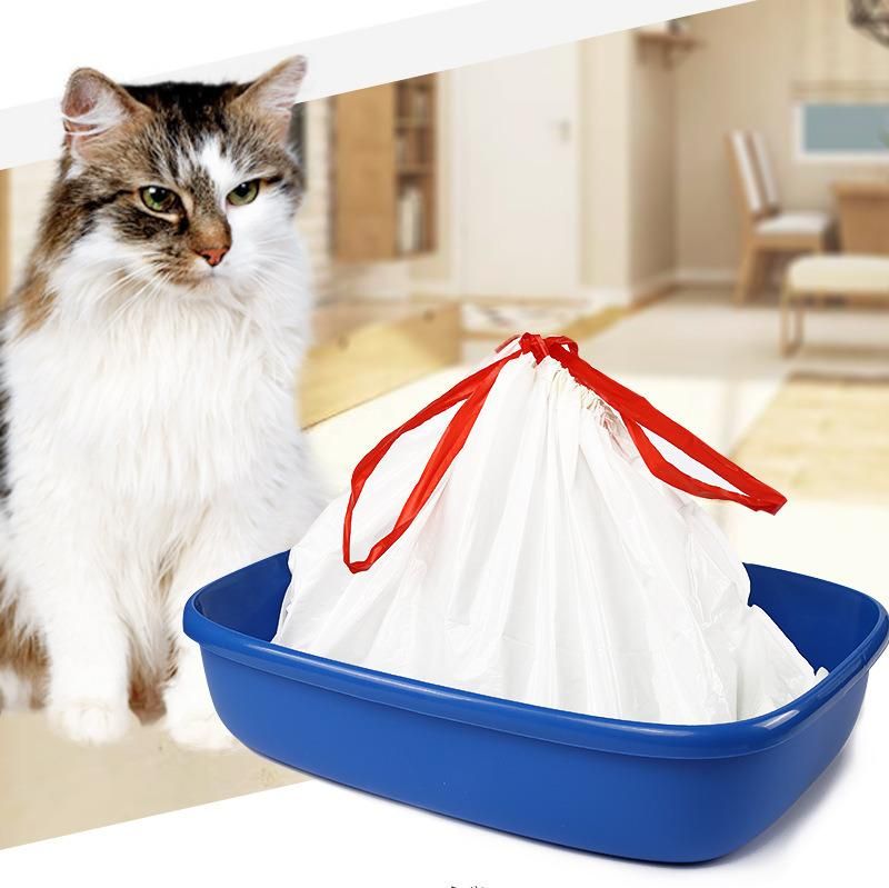 Thickened Cat Litter Box Garbage Bag Pet Cat Litter Pickup Bag Self-Locking Pet Garbage Bag