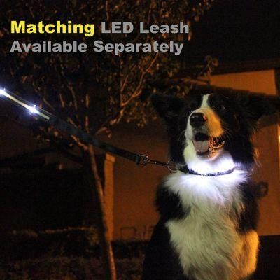Wholesale Nylon LED Flashing Safety Dog Collar Light Pet Collar