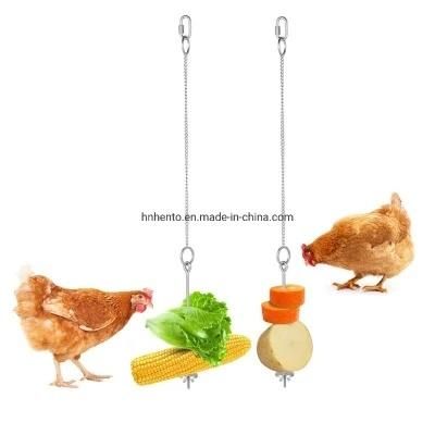 High Quality Pet Parrot Bird Food Supports Stainless Steel Spear Stick Meat Fruit Vegetable Skewers Fork