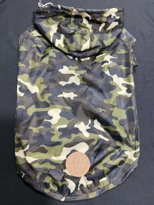 Camouflage Pet Raincoat Dog Rain-Proof Coat Pet Products