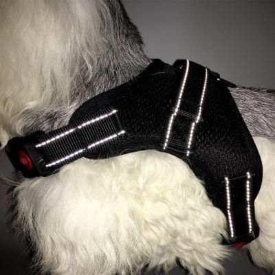 No Pull Outdoor Reflective Breathable Adjustable Pet Harness