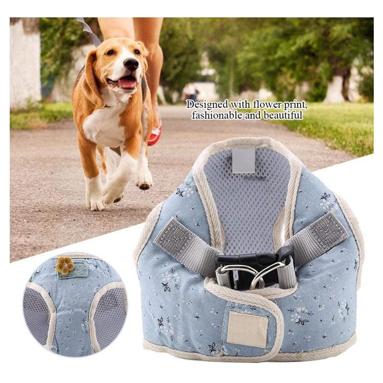 Breathable Mesh Lining Comfortable Cotton Dog Harness