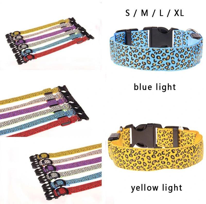 Leopard LED Lighting Dog Collar Dog Product Pet Products