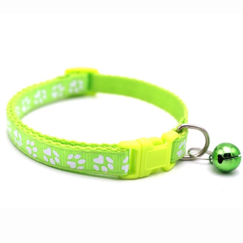 Adjustable Buckle Cat Collar Pet Accessories Colorful Cute Bell Pet Collar