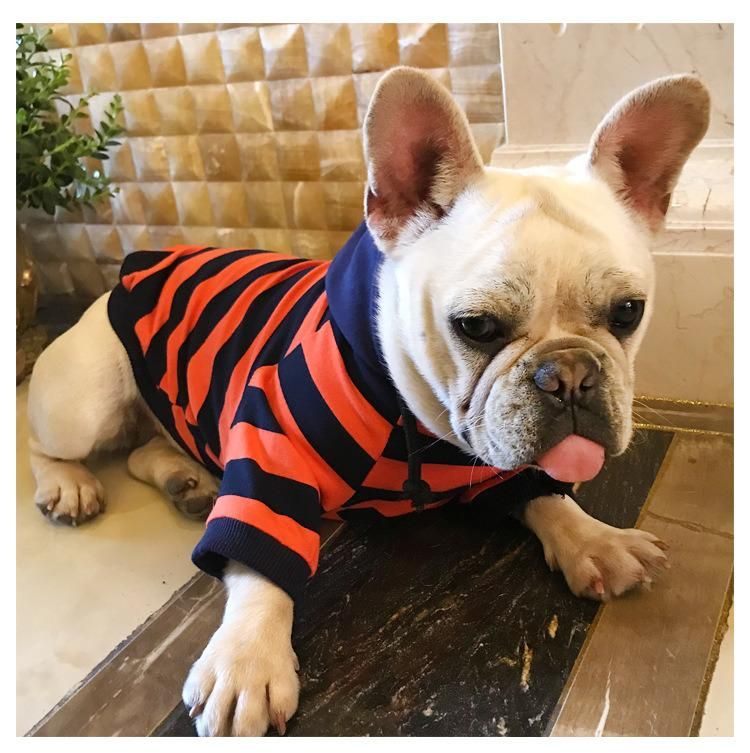 Wholesale Fashion Sprint Simply Warm Sleeveless Bulldog Cotton Dog Vest Hoodies