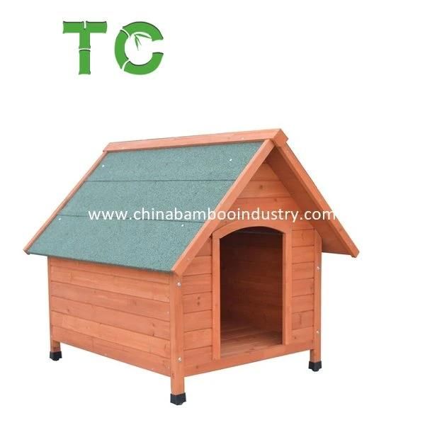 Wholesale Wood Dog House Pet House with Weatherproof Peaked Roof Wooden Pet Shelter Pet Dog House
