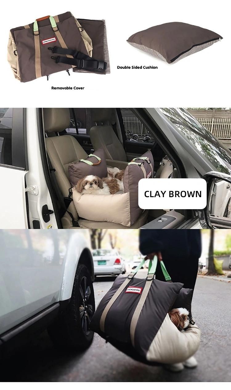 High Quality Color Matching Multifunction Pet Safe Car Seat Full Detachable and Waterproof Pet Outdoor Carrier