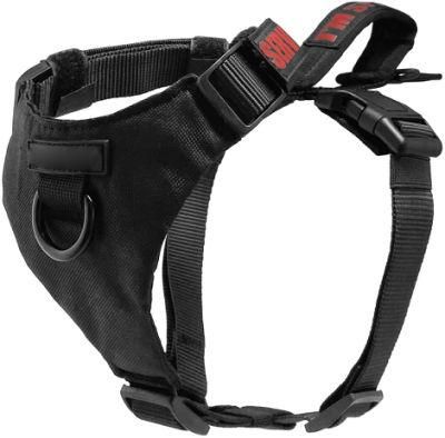 Spupps No-Pull Service Dog Adjustable Strap Harness Front D-Ring, Quick Release Buckle + Back Plate for Patches