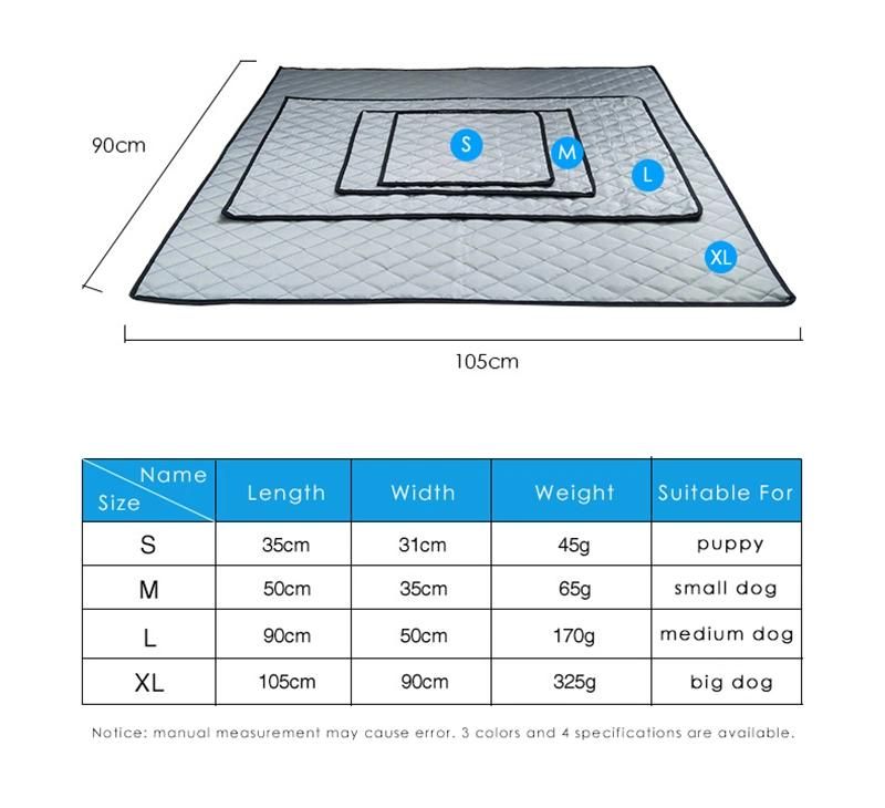 Pet Dogs Cooling Mat Anti-Slip Anti-Fouling Portable Car Pet Pad