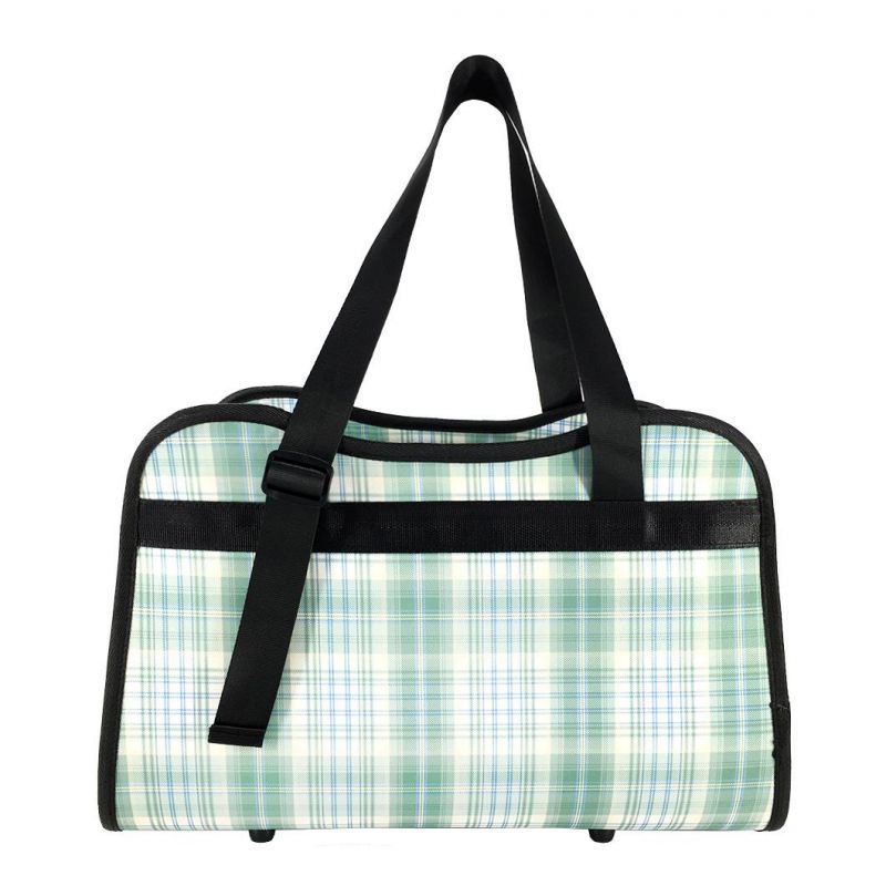 Classic Stripe Print Pet Carrier Dog Handbag Breathable Pet Cat Carrier