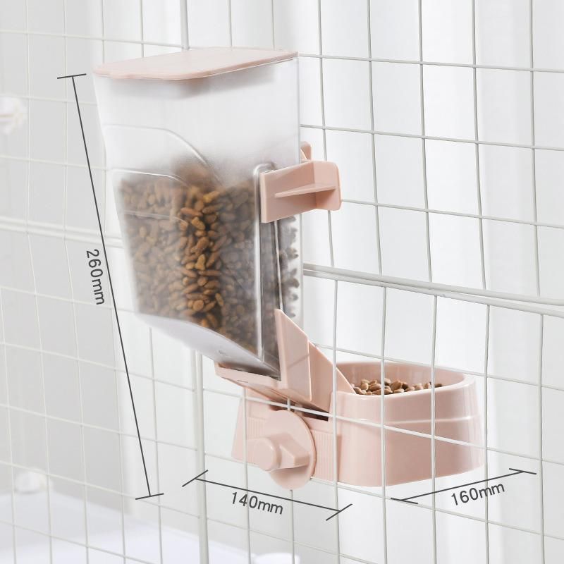 Whole Set Saparating Water and Food Plastic Material Pet Bowl