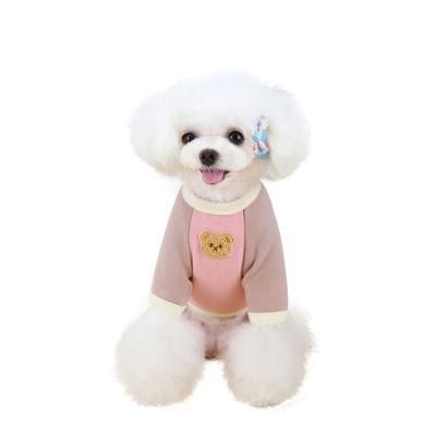 Wholesale Summer Cheap Cotton Simple Customized Color Pet Clothes Dog T Shirt Ropa PARA Mascotas