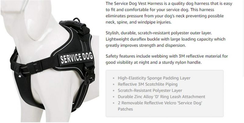 Premium High Quality Professional Safe Walking Dog Harness, Recommended Dog Supplies