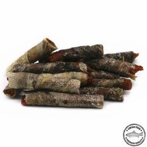 Natural Dried Dog Treats Fish Skin and Chicken Rolls Pet Food