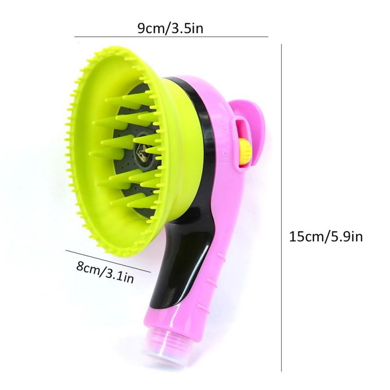 Pet Dog Bath Comb Sprayer Comfortable Pet Grooming Brush Cleaner