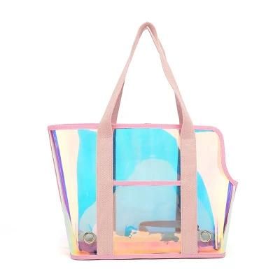 Hiking Outdoor Transparent PVC Pet Carrier Outdoor Pet Slingbag Pet Product